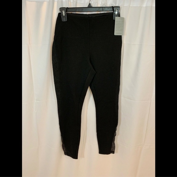 NEW $88 Lysse Eclipse High Waist Lace Panel Leggings‎ in Black [SZ XS ] - Picture 2 of 8